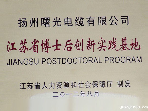 2012年江苏省博士后创新实验基地